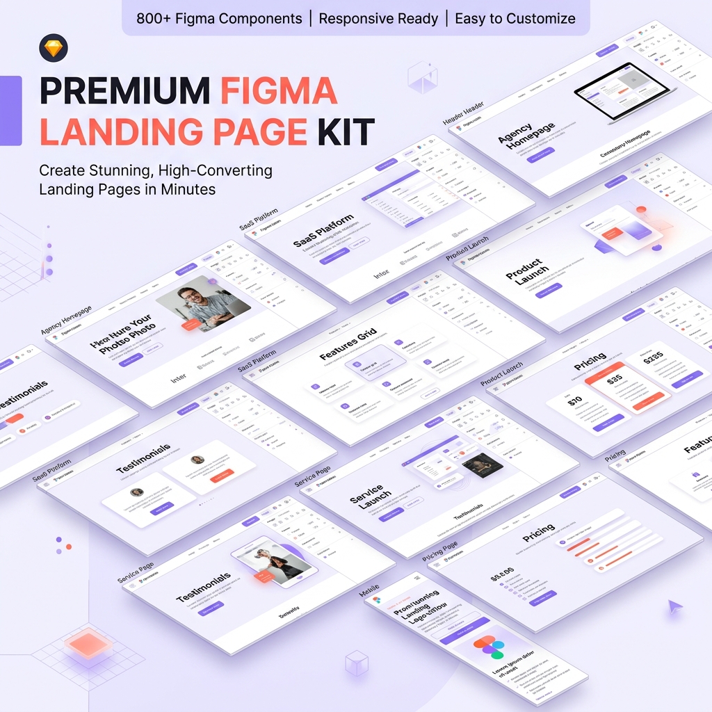 Premium Figma Landing Page Kit