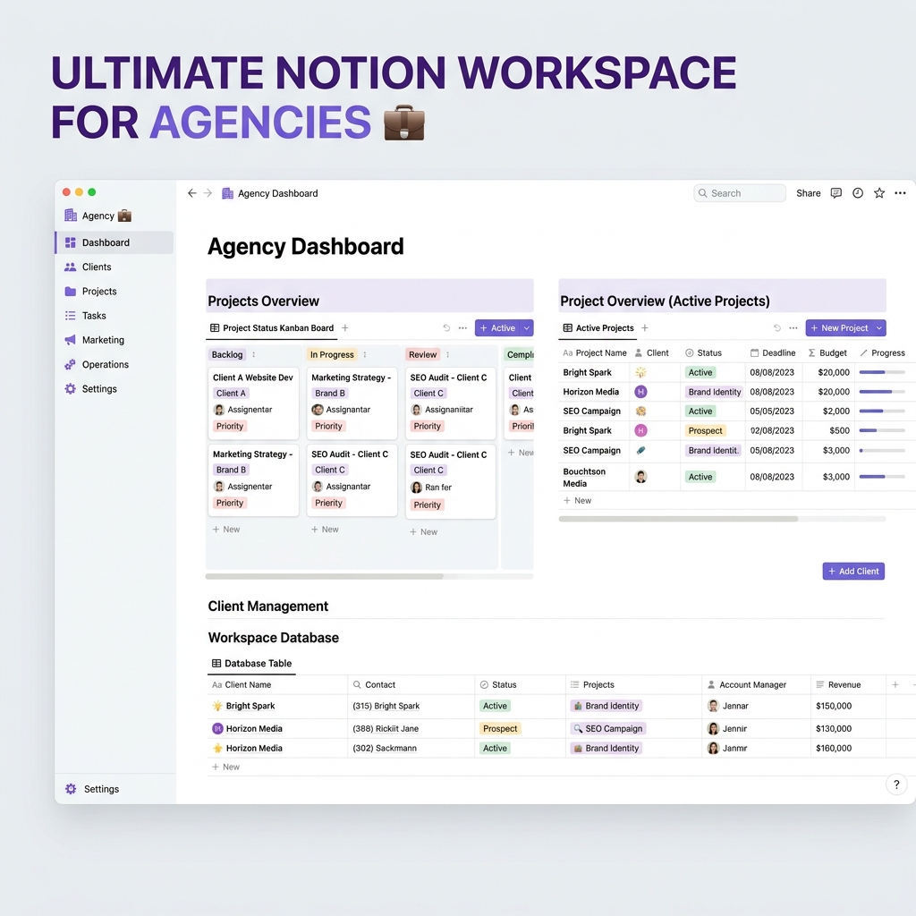 Ultimate Notion Workspace for Agencies